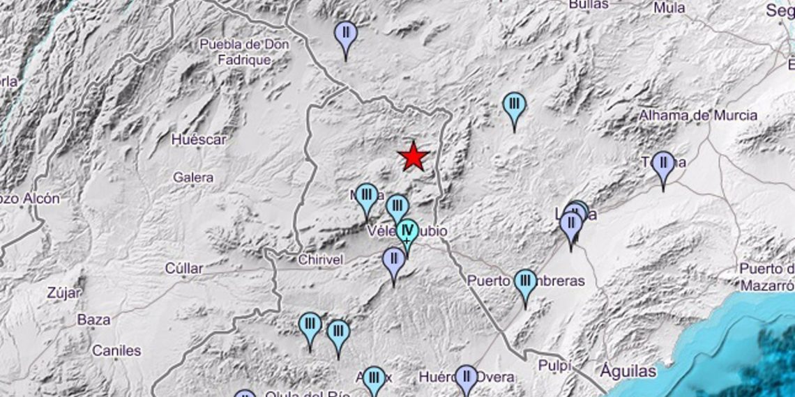 Sentido un terremoto de magnitud 4 en la provincia de Almería