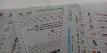 Papeletas electorales Ecuador elecciones 2023