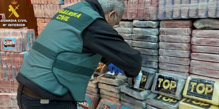 La Guardia civil interviene más de 1.500 kilos de cocaína en Sanlúcar de Guadiana