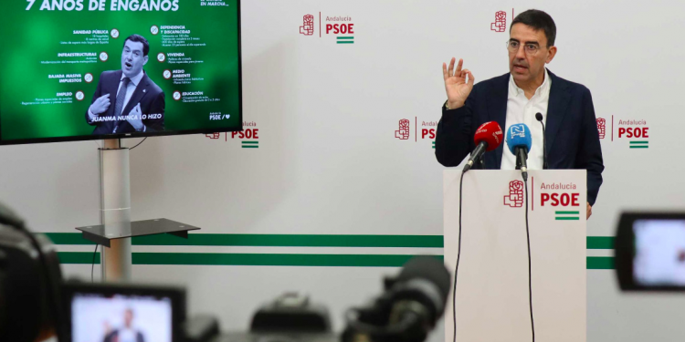 Mario Jiménez exige a Moreno Bonilla que condene el acoso machista a María Márquez y los ataques a sedes socialistas