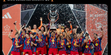 Victoria del FC Barcelona ante el Real Madrid en la final de la Supercopa de España