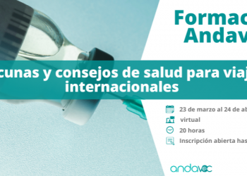 Andavac ofrece un curso online en marzo para profesionales sanitarios