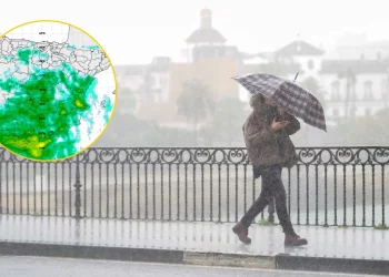 La DANA irrumpe en Sevilla y marca el inicio de una semana inestable con lluvia, barro y cambio brusco de tiempo