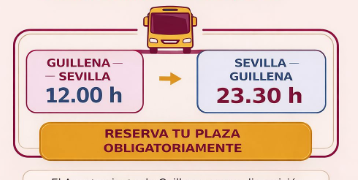 Guillena refuerza el transporte público para Semana Santa