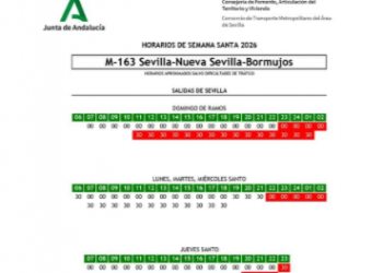 Consulta el nuevo servicio especial de transporte en la Semana Santa 2026 en Sevilla