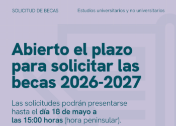 Apertura del plazo para solicitar las becas 2026-2027