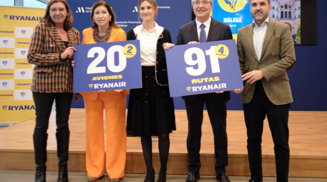 Programación de vuelos de Ryanair en Málaga para este verano