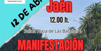 Manifestación el 12 de abril en defensa de la Sanidad Pública y de calidad.