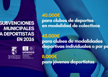 Antequera abre una convocatoria para deportistas y clubes del municipio de este 2026