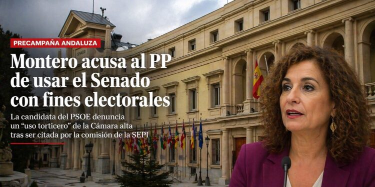 Montero acusa al PP de usar el Senado con fines electorales en plena precampaña andaluza