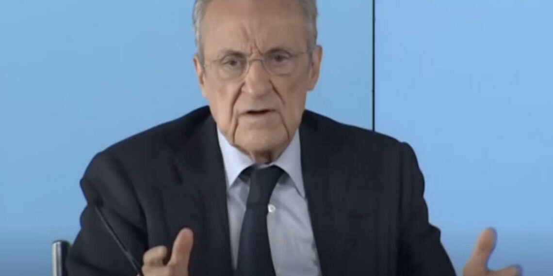 Florentino Pérez rompe años de silencio con una rueda de prensa explosiva y llena de tensión