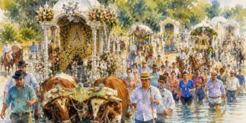 El Rocío 2026 entra en sus días grandes: cientos de hermandades cruzarán desde este miércoles el Vado del Quema