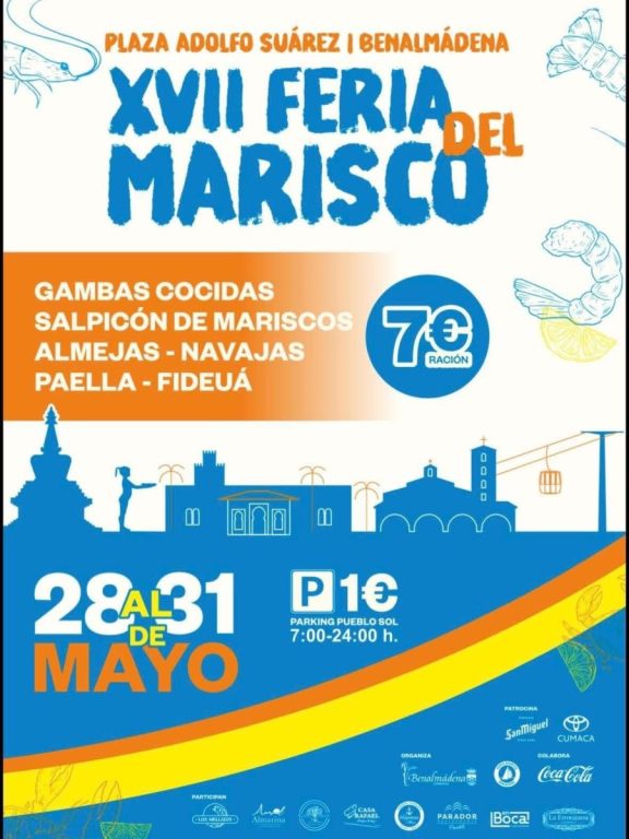 Feria del Marisco en Benalmádena del 28 al 31 de mayo