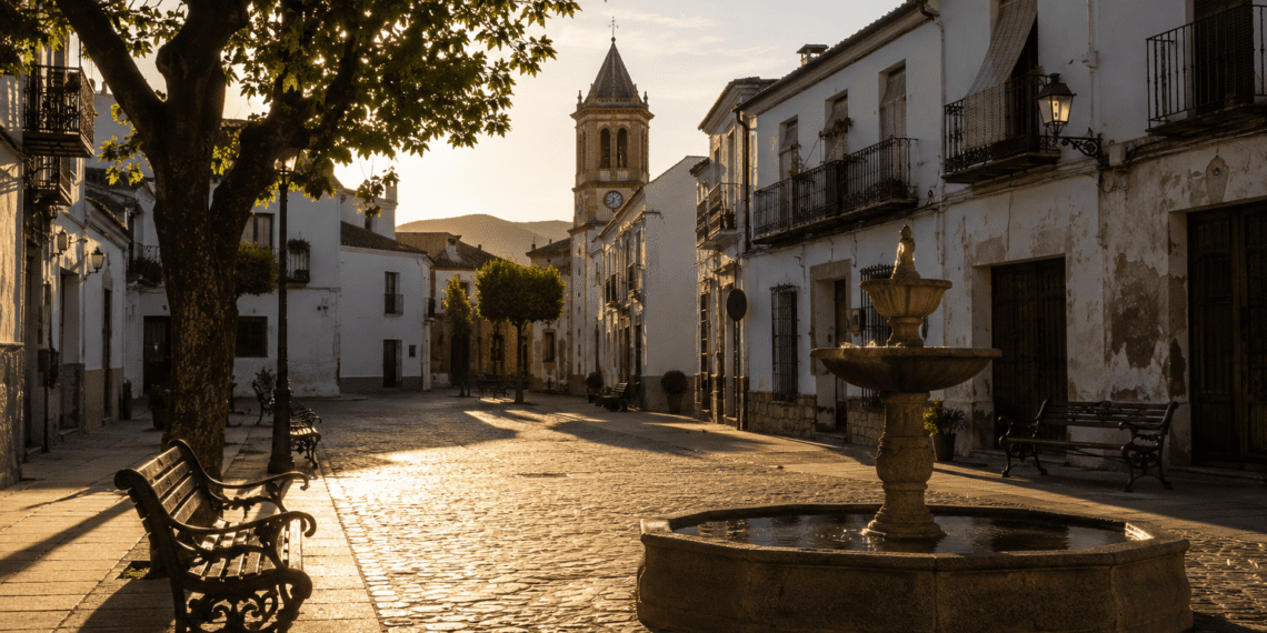 La plaza a las cuatro de la tarde