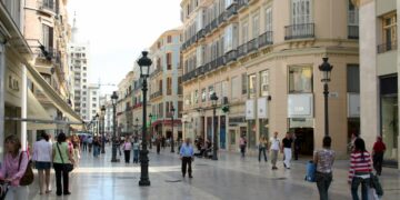el crecimiento del empleo en Málaga, calle Larios