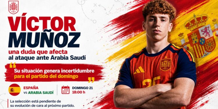 Víctor Muñoz duda de España contra Arabia Saudí