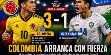 Colombia cumple ante Uzbekistán y toma impulso en el Grupo K