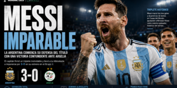 Messi firma una exhibición y lanza a Argentina en su defensa del título