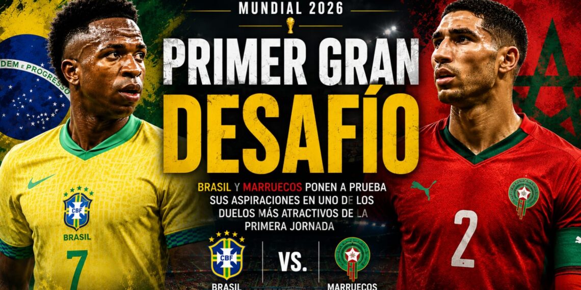 Brasil y Marruecos ponen a prueba sus aspiraciones en uno de los grandes duelos de la primera jornada 