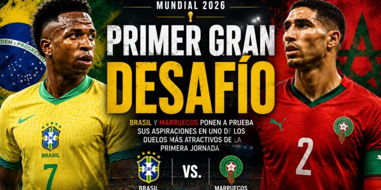 Brasil y Marruecos ponen a prueba sus aspiraciones en uno de los grandes duelos de la primera jornada