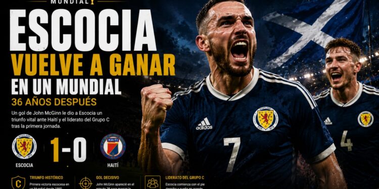 Escocia vuelve a ganar en un Mundial 36 años después y toma el mando del Grupo C