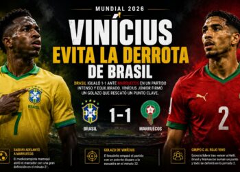 Vinícius evita la derrota de Brasil ante un Marruecos que confirmó su ambición mundialista