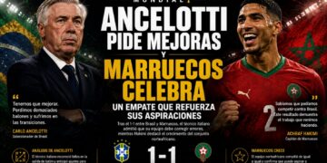 Ancelotti pide mejoras y Marruecos celebra un empate que refuerza sus aspiraciones