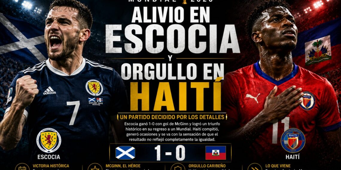 Alivio en Escocia y orgullo en Haití tras un partido decidido por los detalles