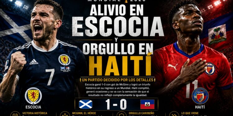 Alivio en Escocia y orgullo en Haití tras un partido decidido por los detalles