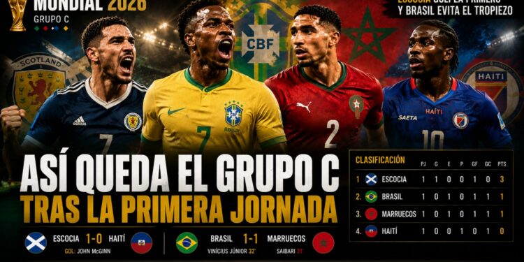 Así queda el Grupo C tras la primera jornada: Escocia golpea primero y Brasil evita el tropiezo