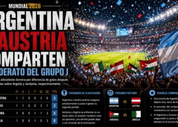 Argentina y Austria comparten el liderato del Grupo J tras la primera jornada