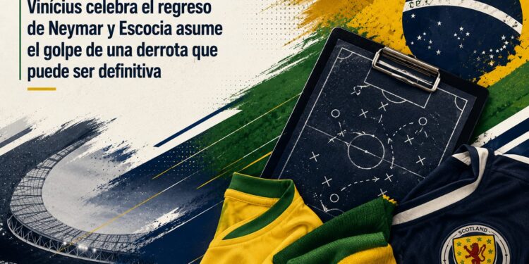 Ancelotti pide calma, Vinícius celebra el regreso de Neymar y Escocia asume el golpe de una derrota que puede ser definitiva