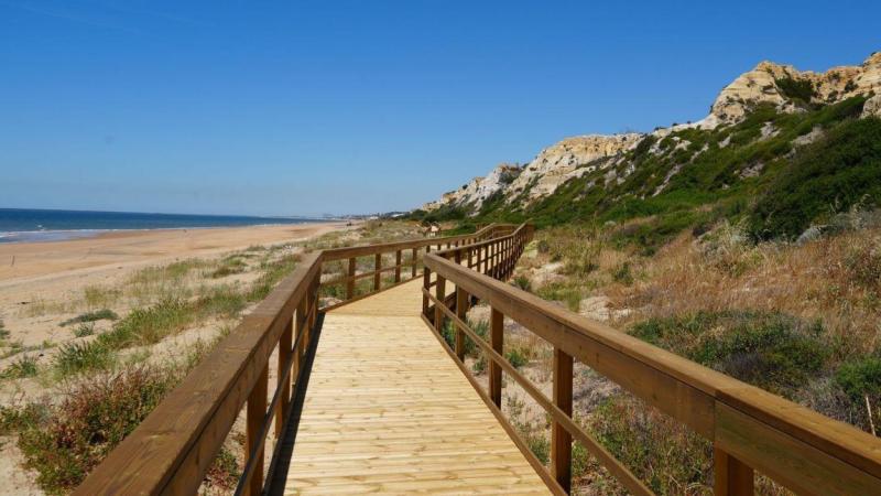 Pasarela de madera en Mazagón / Ayuntamiento de Moguer.