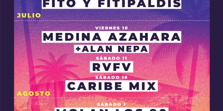 Cádiz inaugura este viernes el verano musical con Medina Azahara y RVFV en el ciclo Música del Mar
