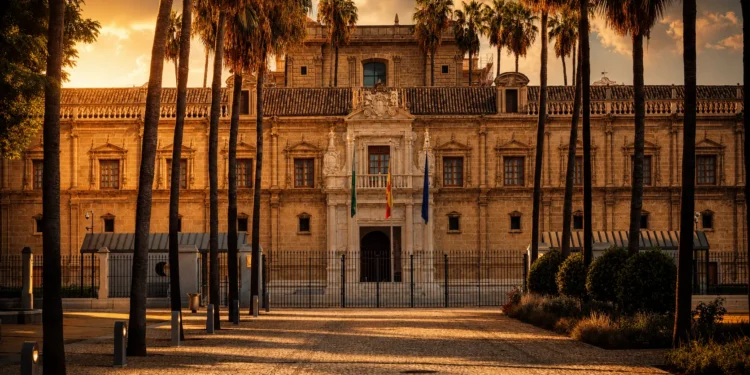Busto de Blas Infante en el acto institucional del Parlamento de Andalucía