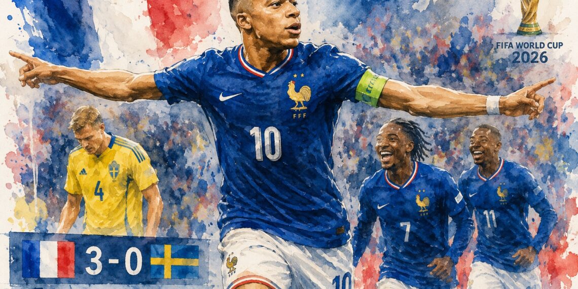 Francia arrasa a Suecia y presenta su candidatura al Mundial con una exhibición liderada por Mbappé
