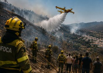 La Junta estabiliza el incendio de Los Gallardos y autoriza el regreso de cerca de un millar de personas evacuadas