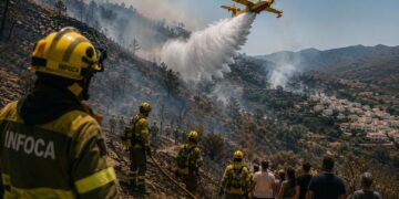 La Junta estabiliza el incendio de Los Gallardos y autoriza el regreso de cerca de un millar de personas evacuadas
