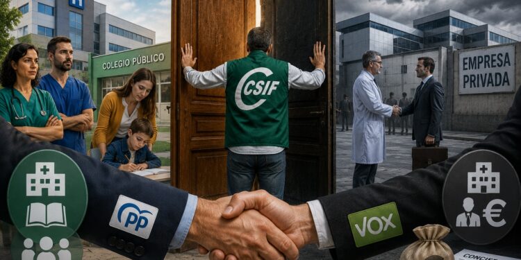 CSIF carga contra el pacto PP-Vox en Andalucía y alerta de que «abre la puerta a una mayor privatización de los servicios públicos»