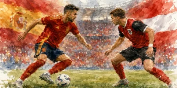 España busca ante Austria romper su barrera mundialista en las eliminatorias del Mundial 2026