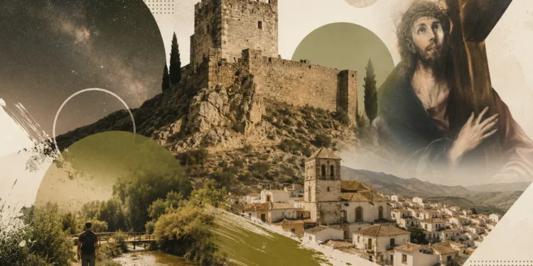 Moclín, pueblo con castillo, Cristo del Paño y miradores para ver estrellas