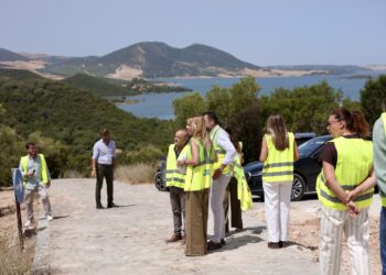 Obras de recuperación del Tajo del Águila de Algar