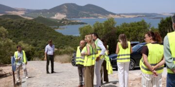 Obras de recuperación del Tajo del Águila de Algar