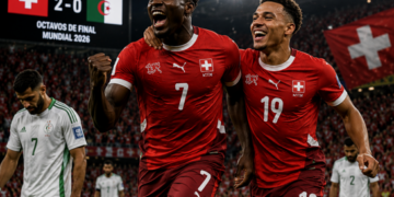 Suiza derrota a Argelia (2-0), confirma su superioridad y avanza a los octavos de final del Mundial