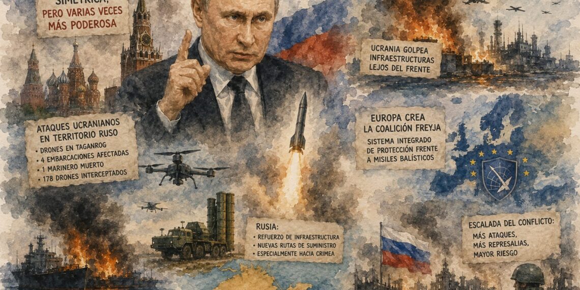 Putin amenaza con una respuesta mucho más poderosa tras los ataques ucranianos en territorio ruso
