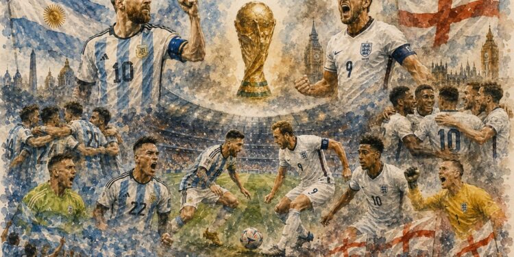 Argentina e Inglaterra se juegan un lugar en la final de la Copa del Mundo