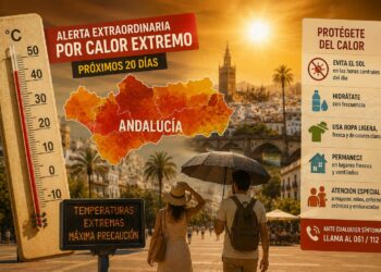 Andalucía afronta una alerta extraordinaria por calor extremo: la Junta pide máxima precaución durante los próximos 20 días