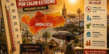 Andalucía afronta una alerta extraordinaria por calor extremo: la Junta pide máxima precaución durante los próximos 20 días