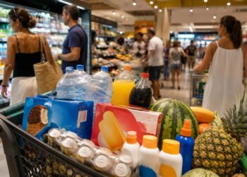 Gasto en supermercado durante el verano