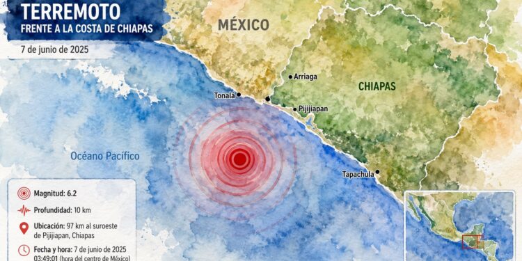 Un seísmo de magnitud 7,4 frente a las costas de México pone en alerta al Pacífico por riesgo de tsunami